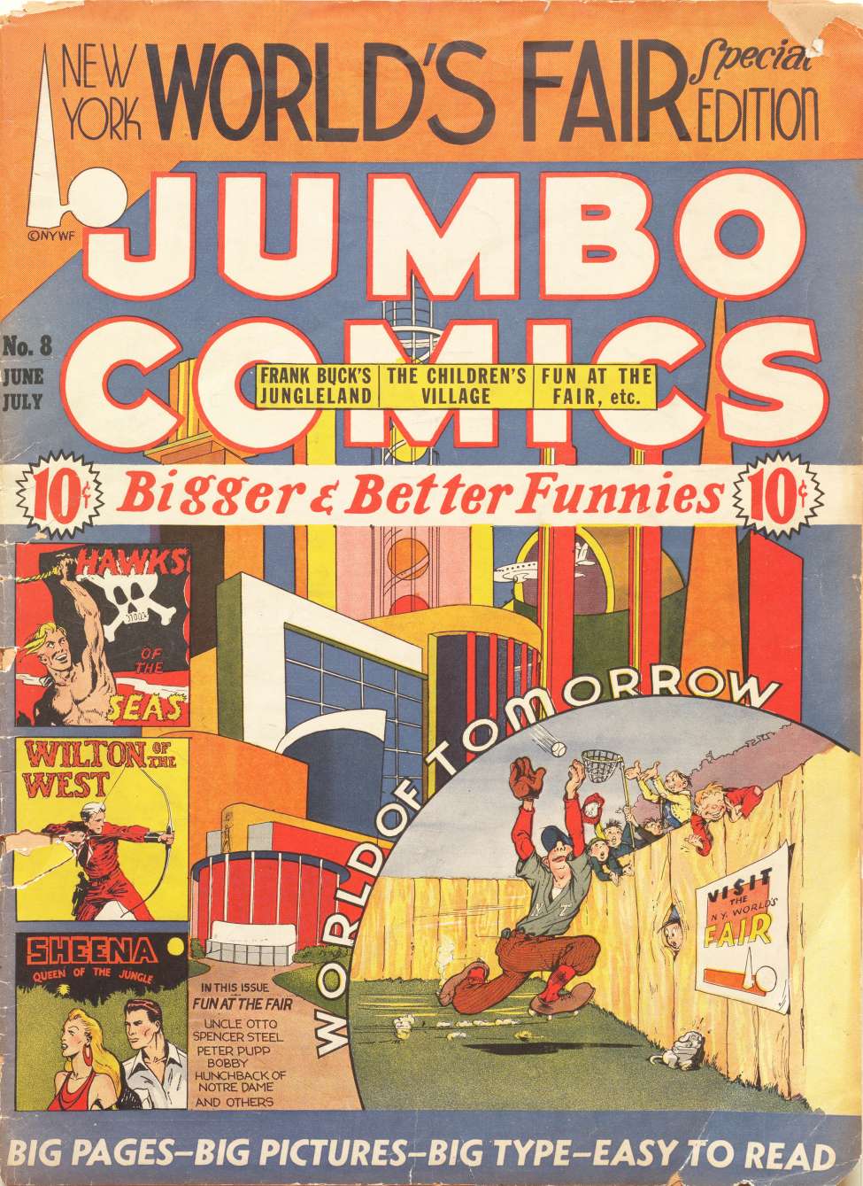 Book Cover For Jumbo Comics 8