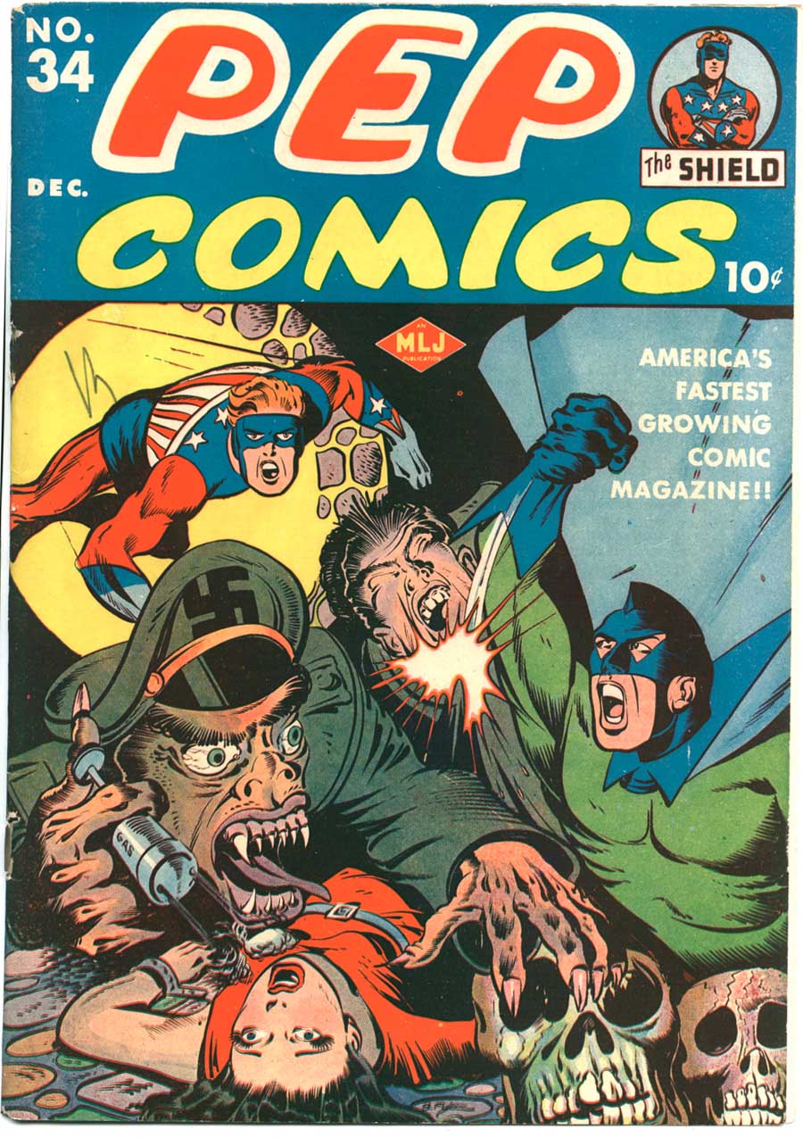 Comic Book Cover For Pep Comics 34