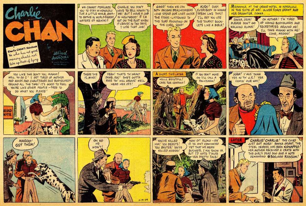 Comic Book Cover For Charlie Chan Color Sundays 1939-02-19 To 1939-05-21