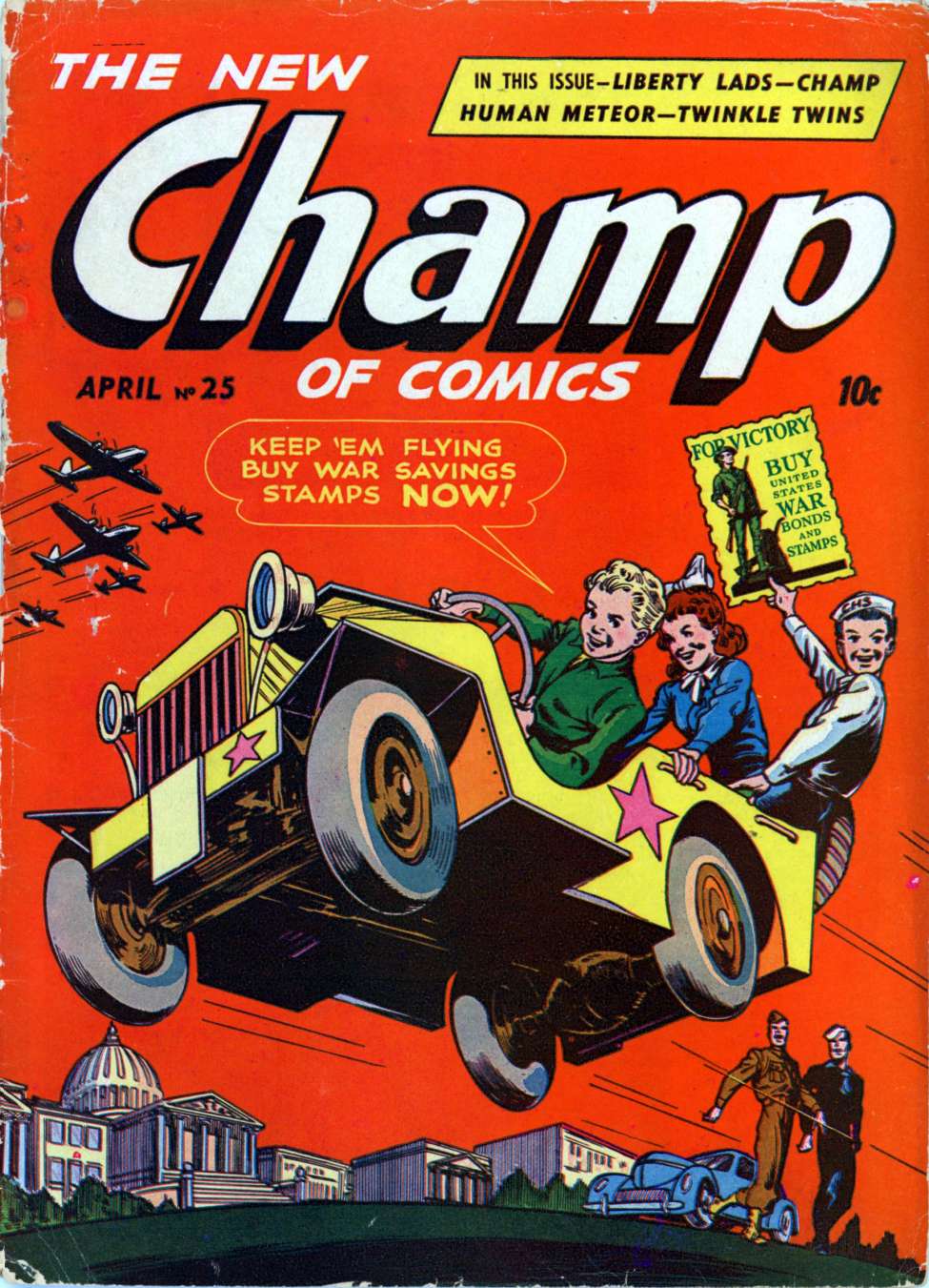 Comic Book Cover For Champ Comics 25 - Version 2