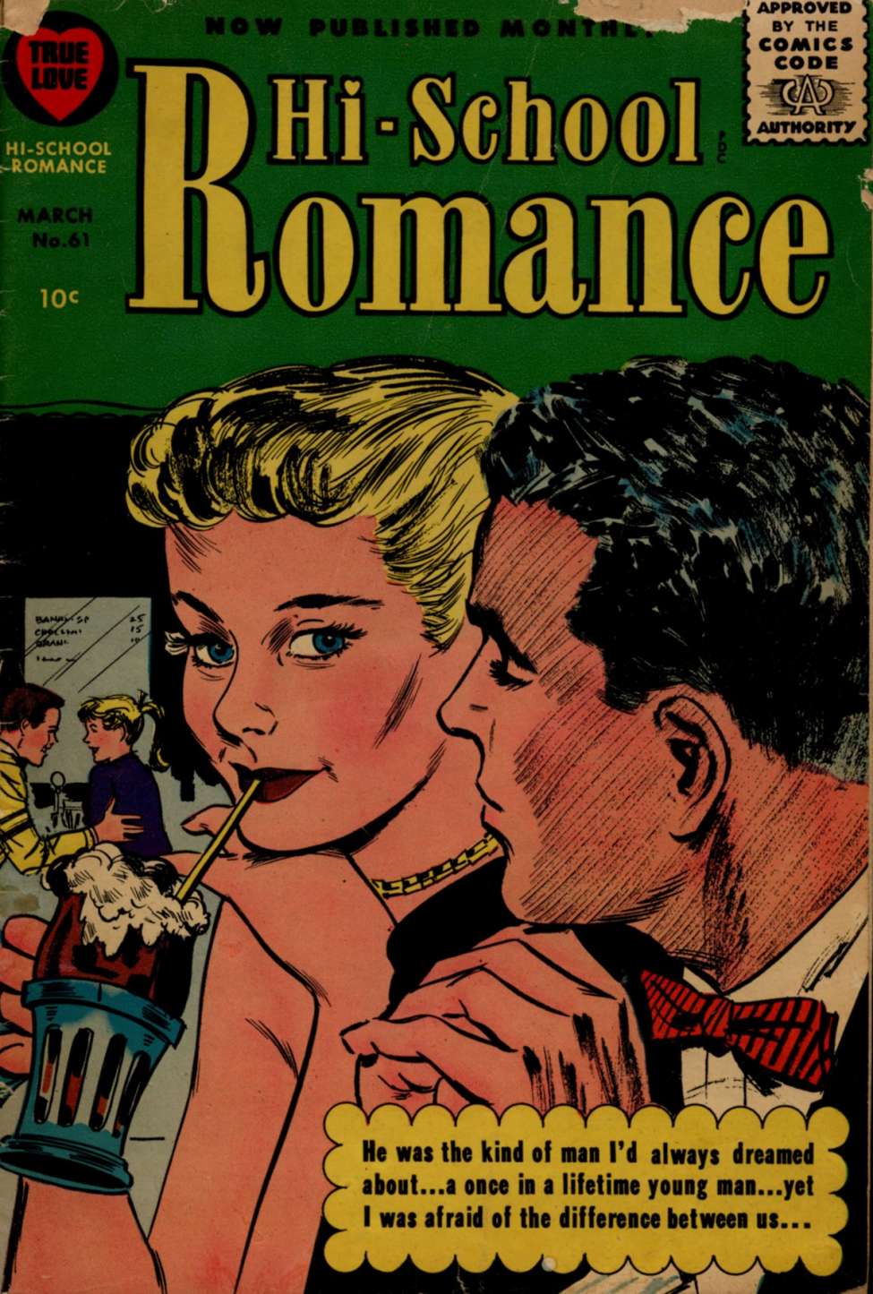 Comic Book Cover For Hi-School Romance 61