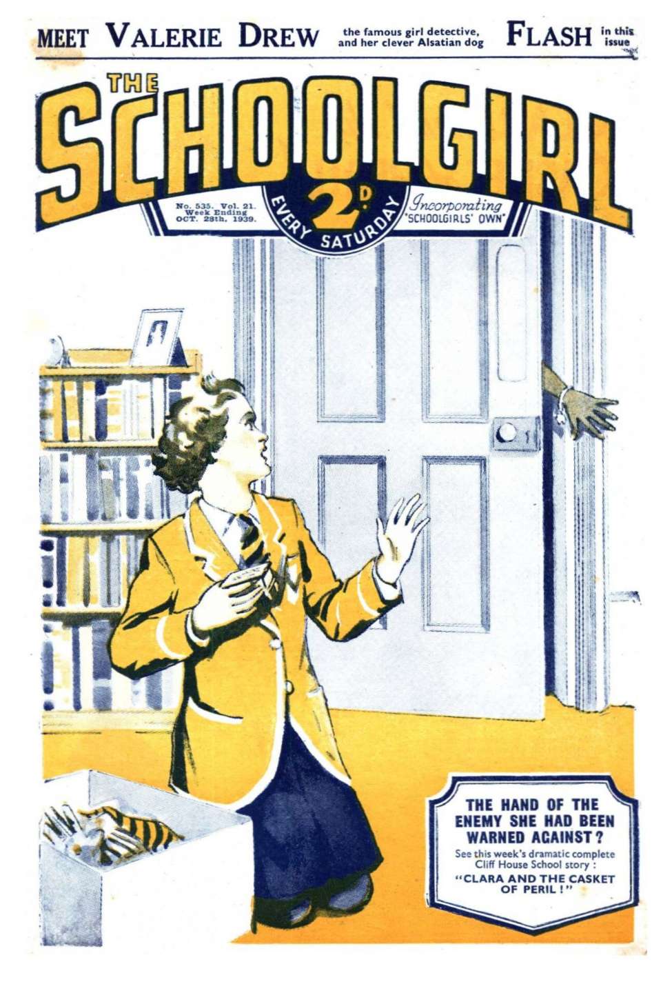 Comic Book Cover For The Schoolgirl 535