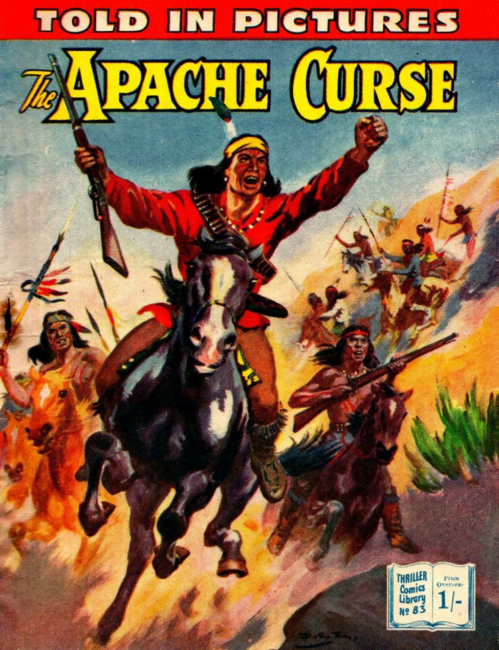 Book Cover For Thriller Comics Library 83 - The Apache Curse