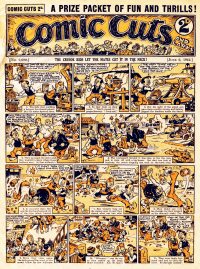 Large Thumbnail For Comic Cuts 2690 - The Crusoe Kids Let The Mates Get It In Neck!