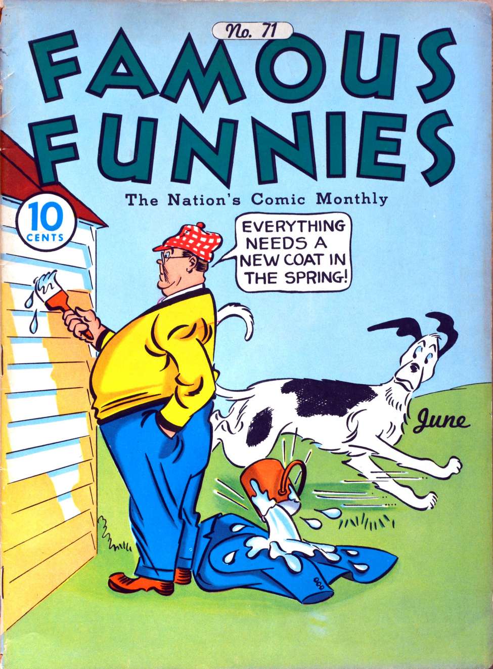 Comic Book Cover For Famous Funnies 71