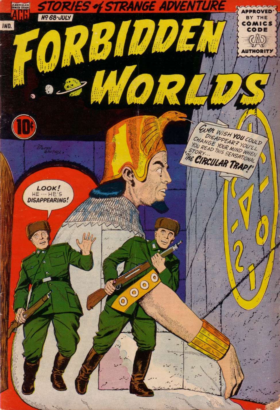 Comic Book Cover For Forbidden Worlds 68