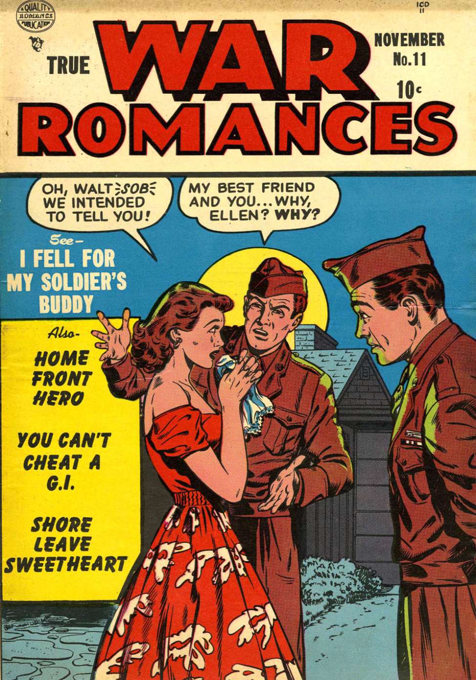 Comic Book Cover For True War Romances 11