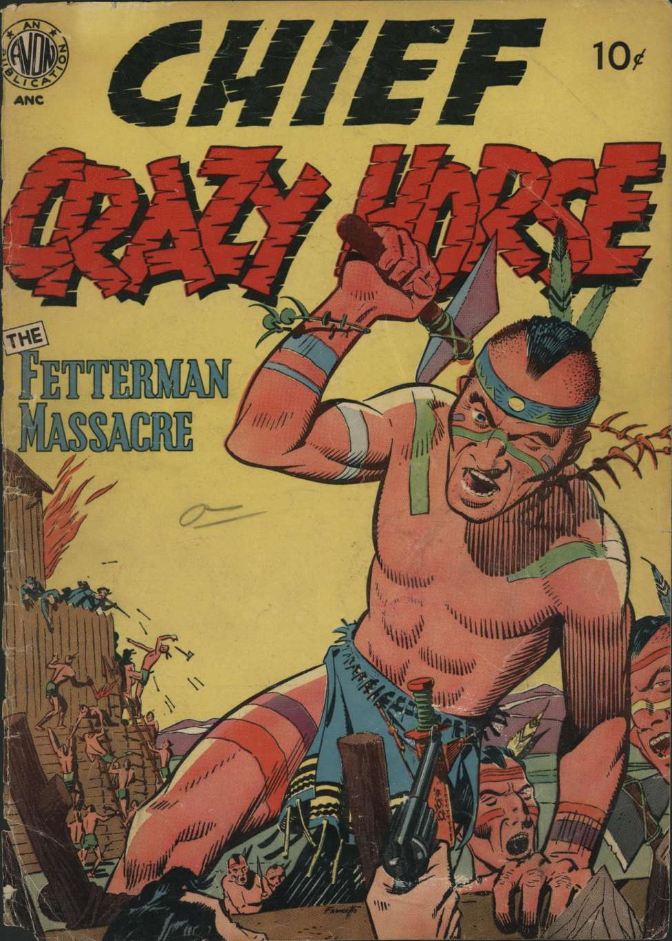 Comic Book Cover For Chief Crazy Horse nn