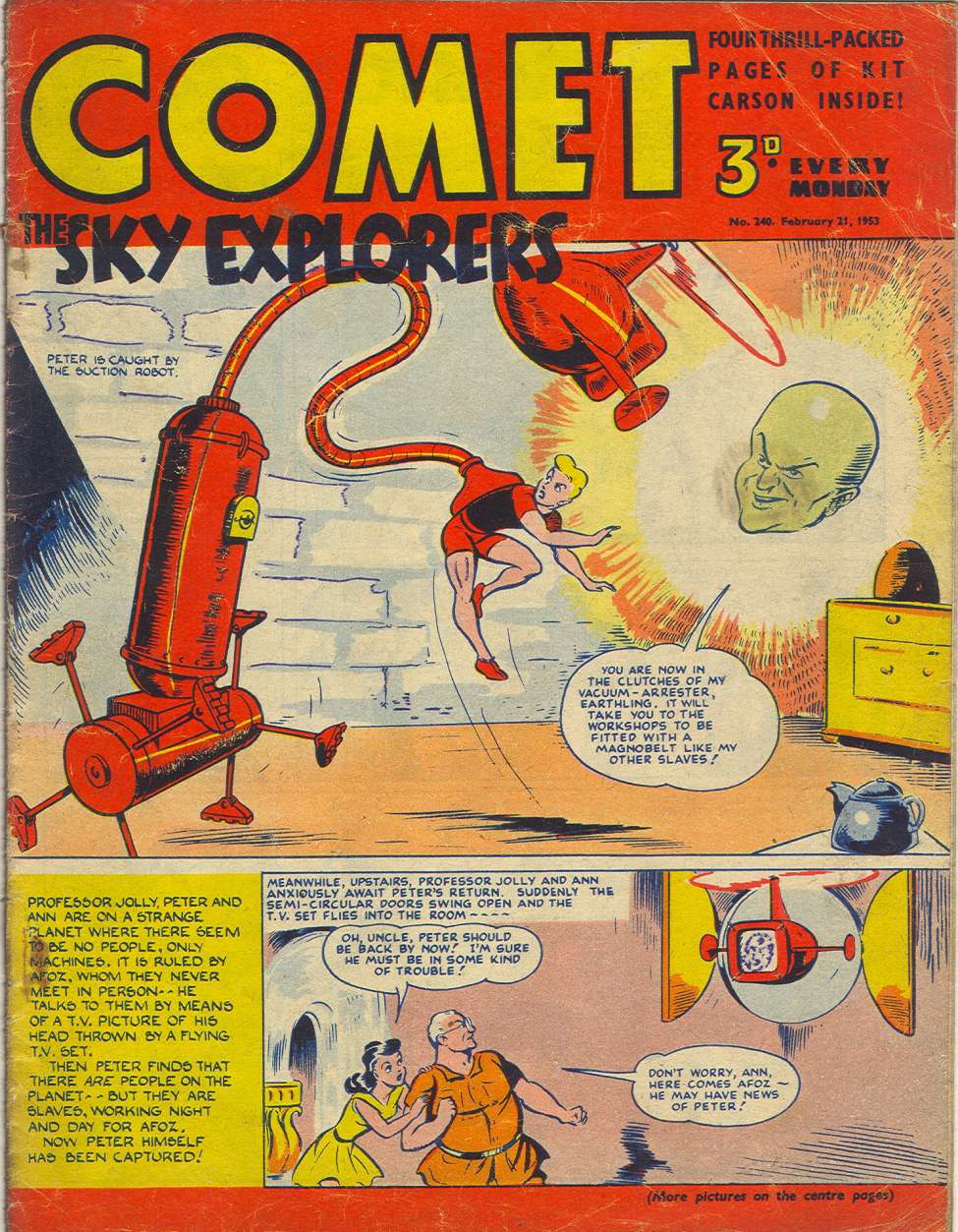 Comic Book Cover For The Comet 240