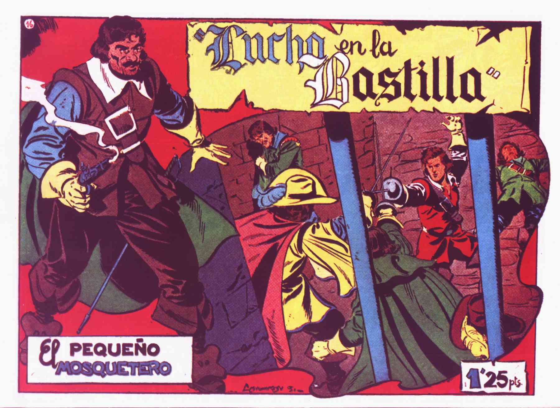 Book Cover For El Pequeño Mosquetero 16 - Lucha en La Bastilla