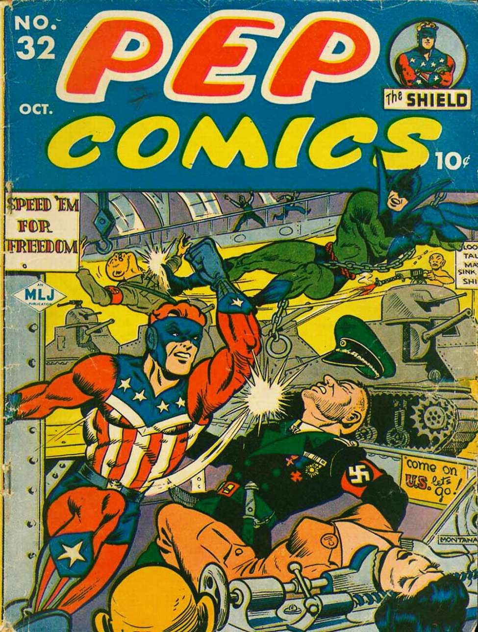 Comic Book Cover For Pep Comics 32