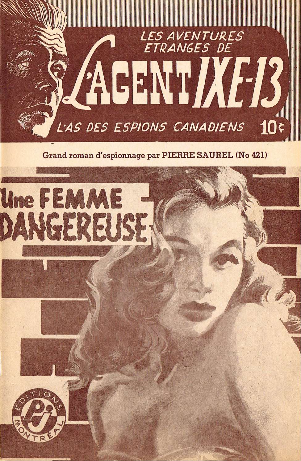 Book Cover For L'Agent IXE-13 v2 421 - Une femme dangereuse