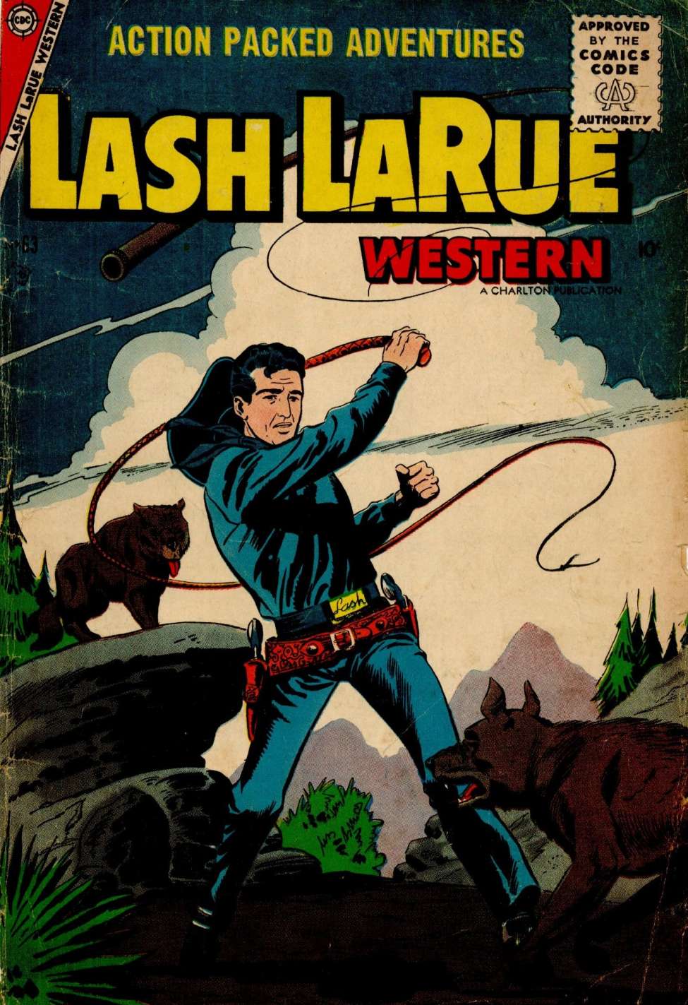 Comic Book Cover For Lash LaRue Western 63 - Version 1