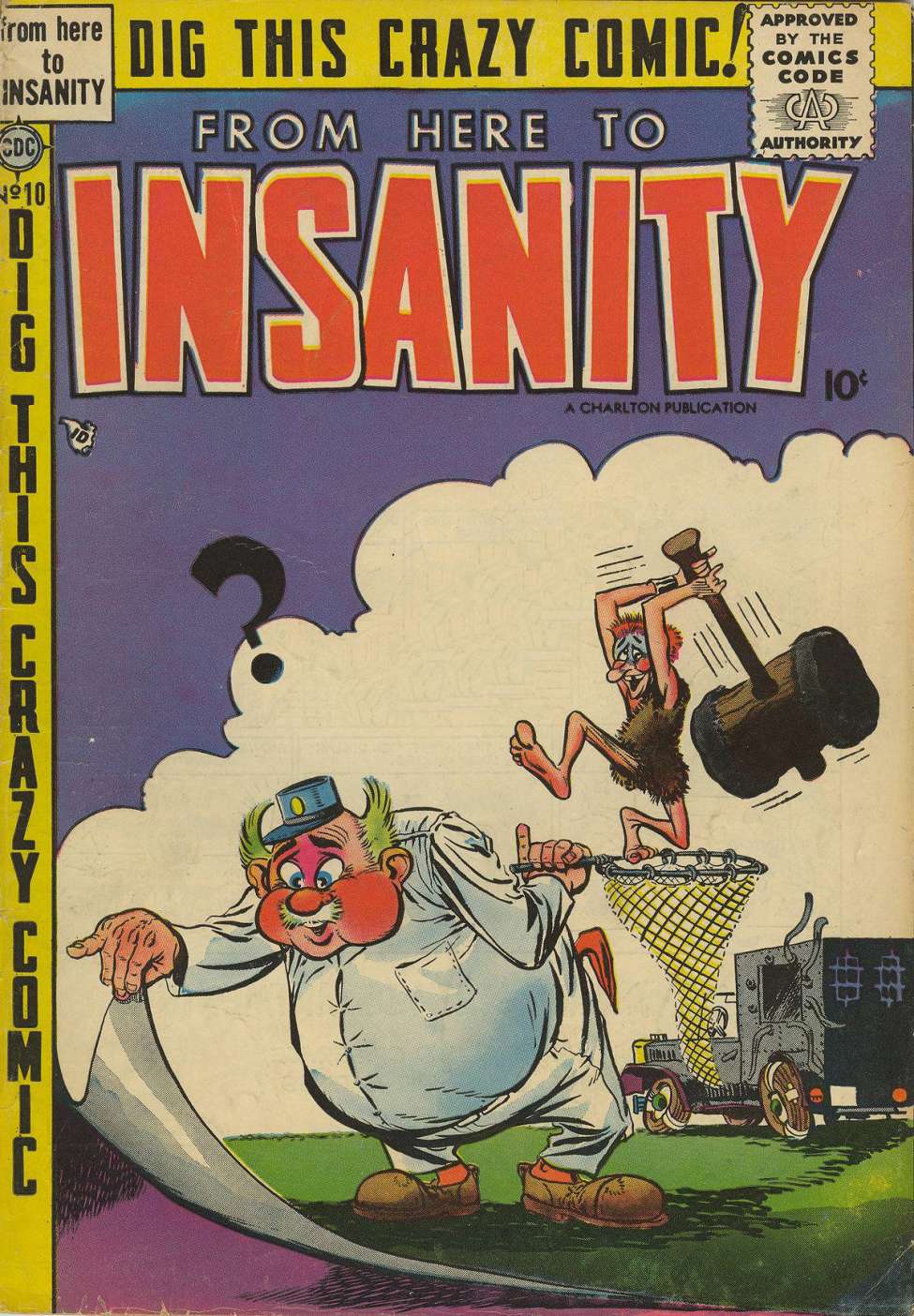 Comic Book Cover For From Here to Insanity 10