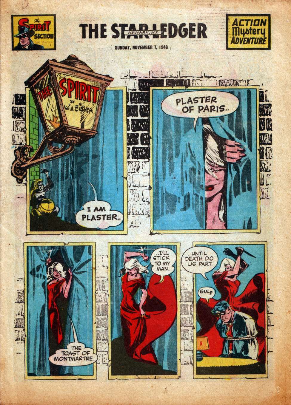 Comic Book Cover For The Spirit (1948-11-07) - Star-Ledger