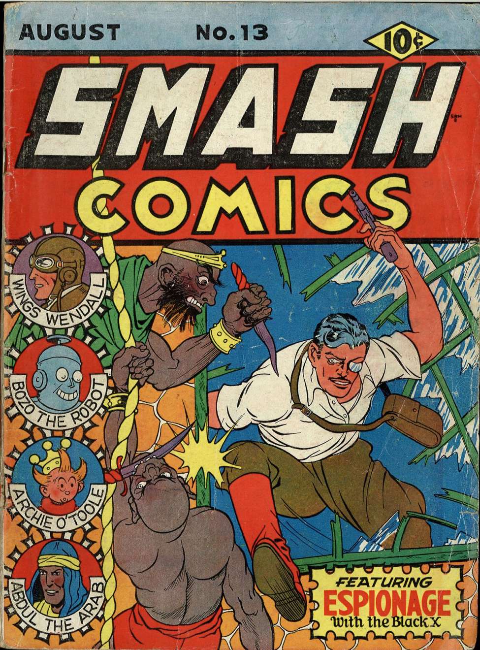 Comic Book Cover For Smash Comics 13