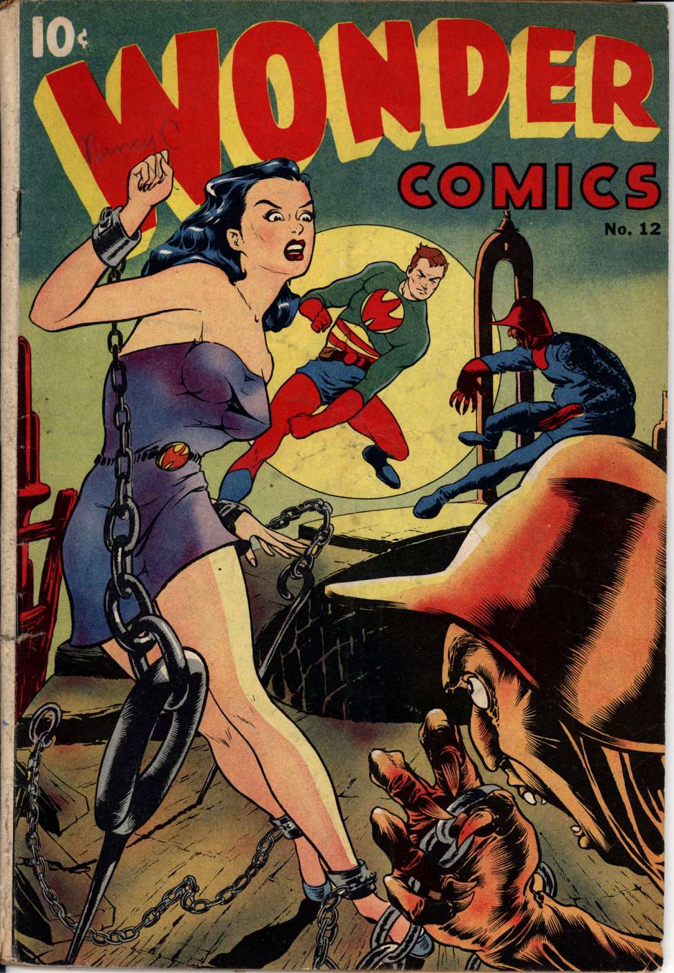 Comic Book Cover For Wonder Comics 12