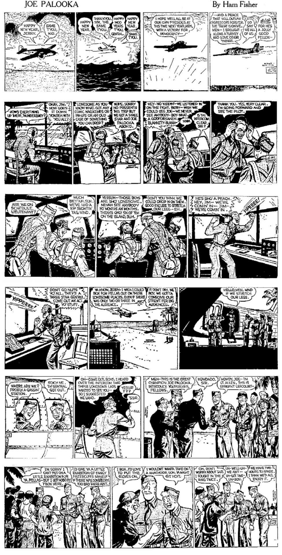 Comic Book Cover For Joe Palooka 1945