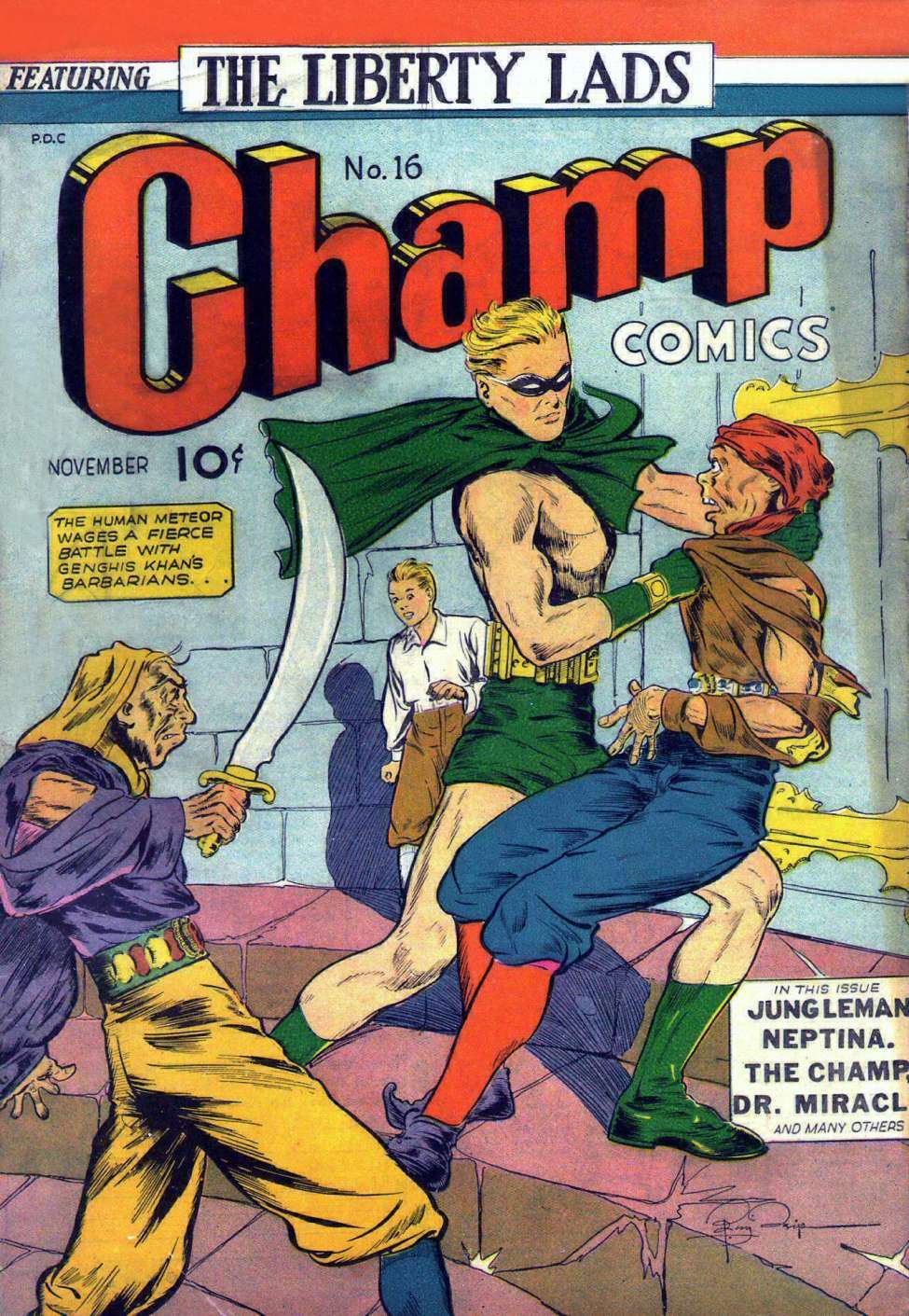 Comic Book Cover For Champ Comics 16 - Version 1