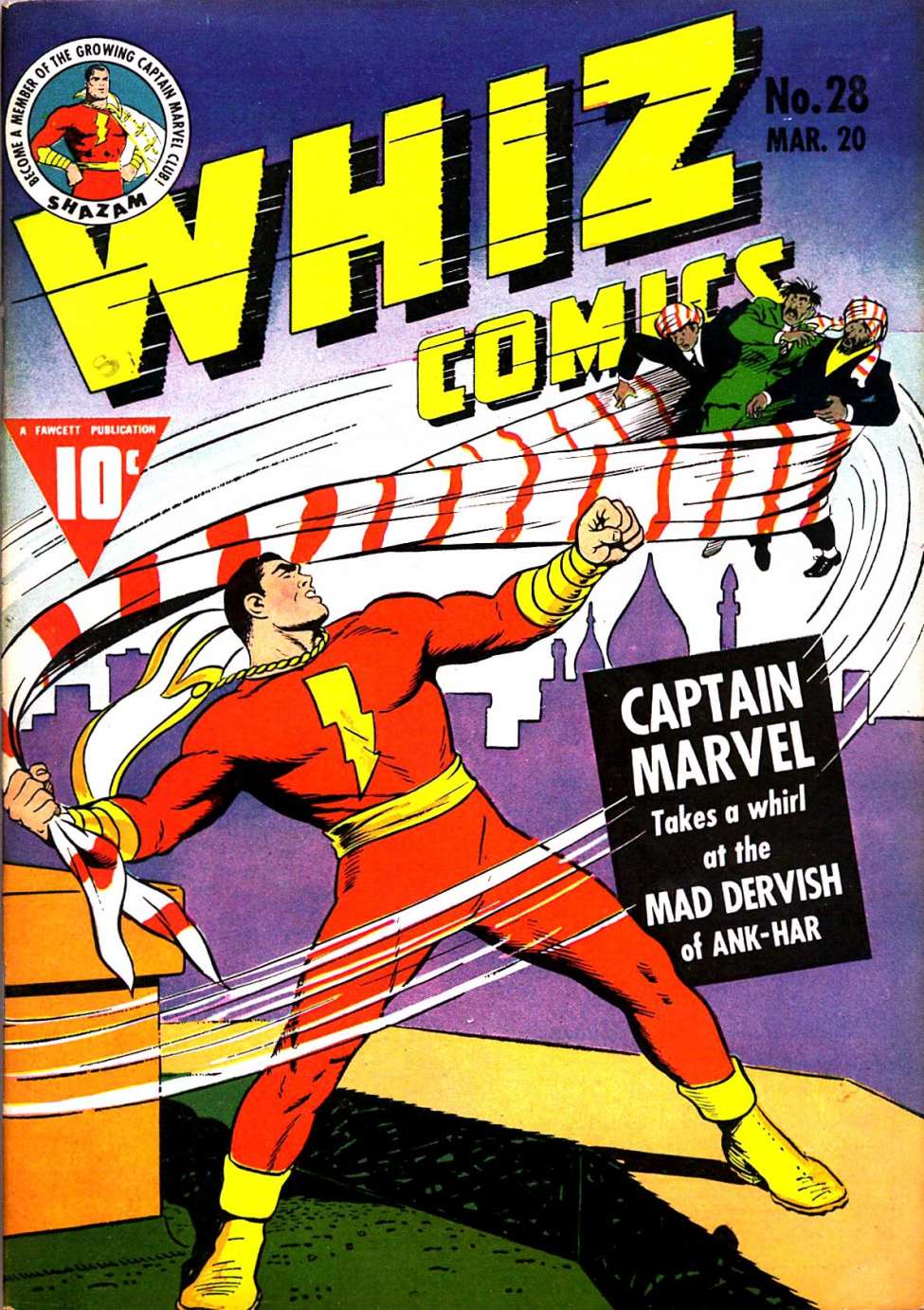 Comic Book Cover For Whiz Comics 28