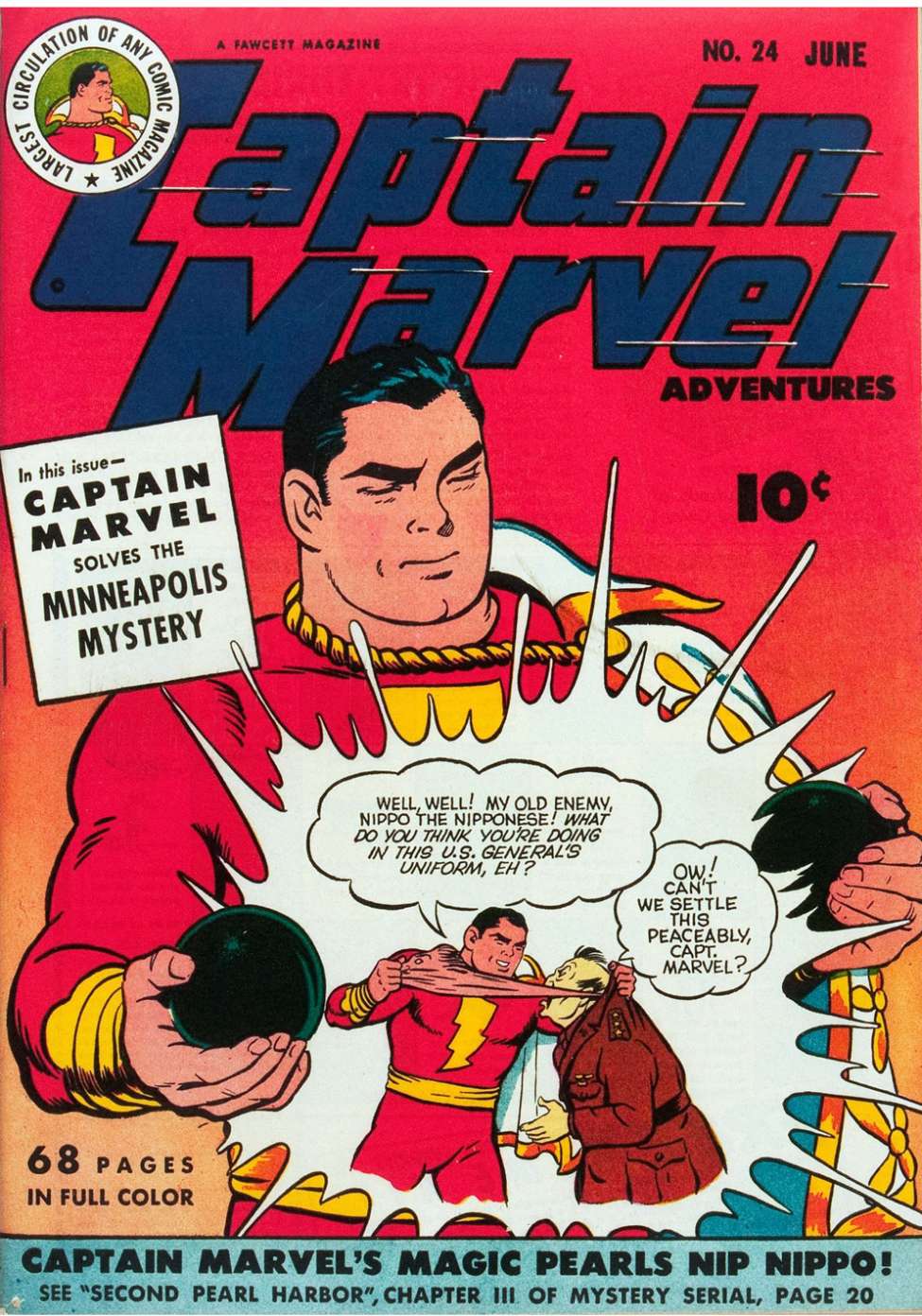 Comic Book Cover For Captain Marvel Adventures 24