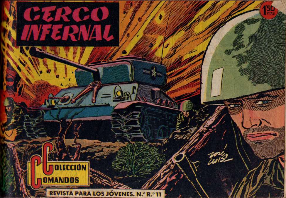 Comic Book Cover For Colección Comandos 14 - Cerco Infernal