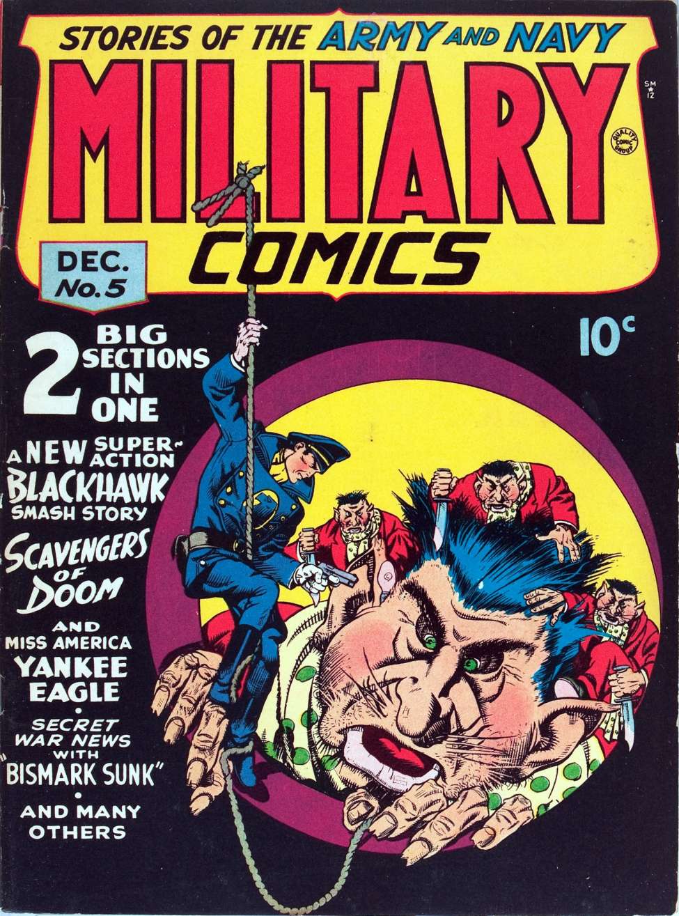 Book Cover For Military Comics 5