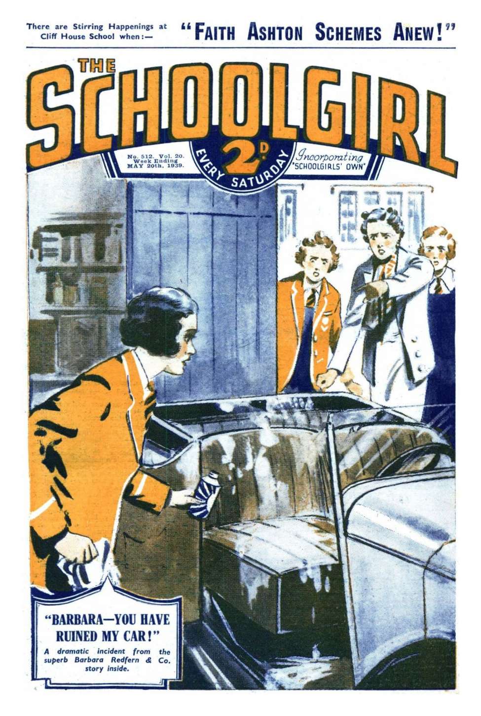 Comic Book Cover For The Schoolgirl 512