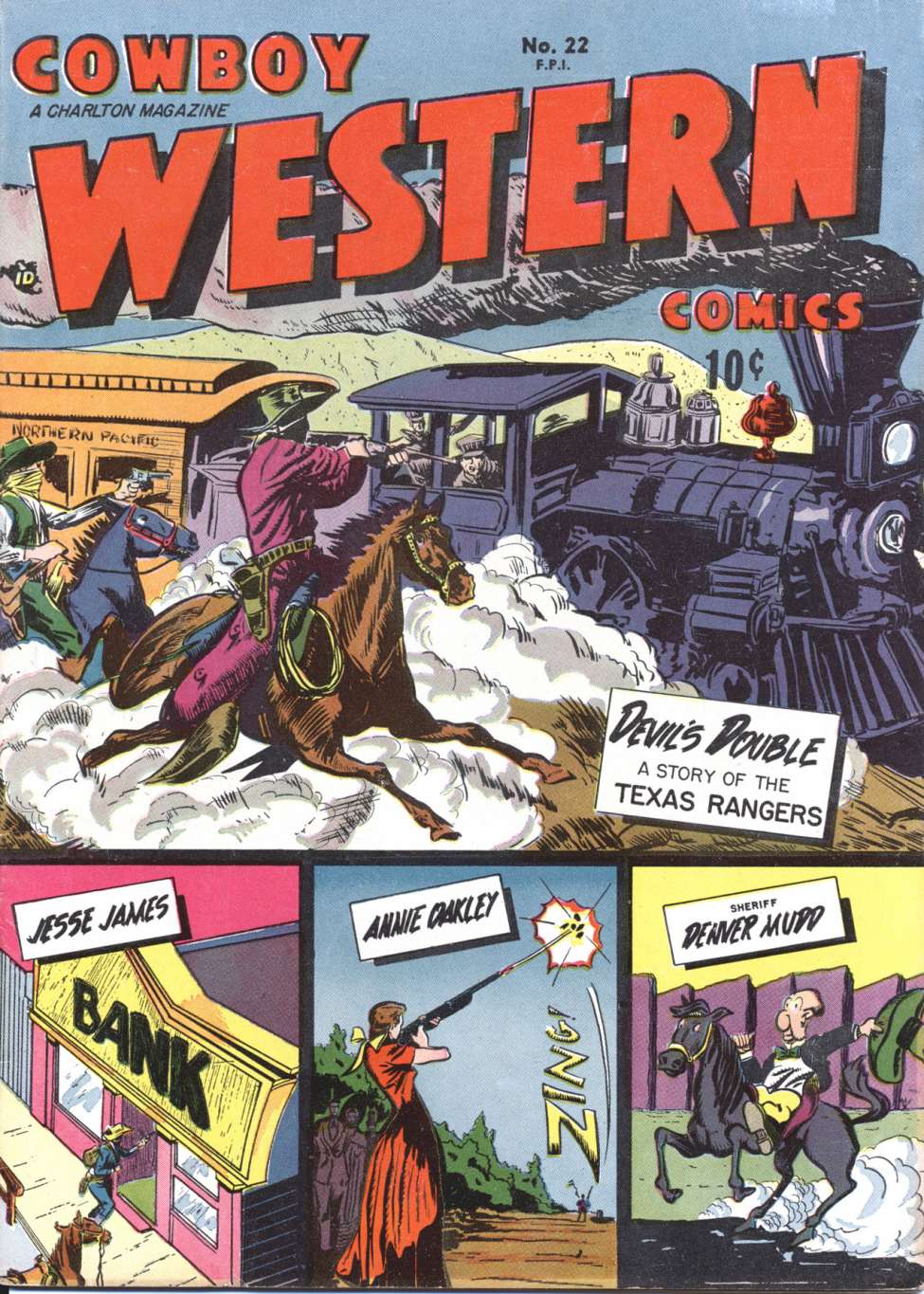 Comic Book Cover For Cowboy Western 22