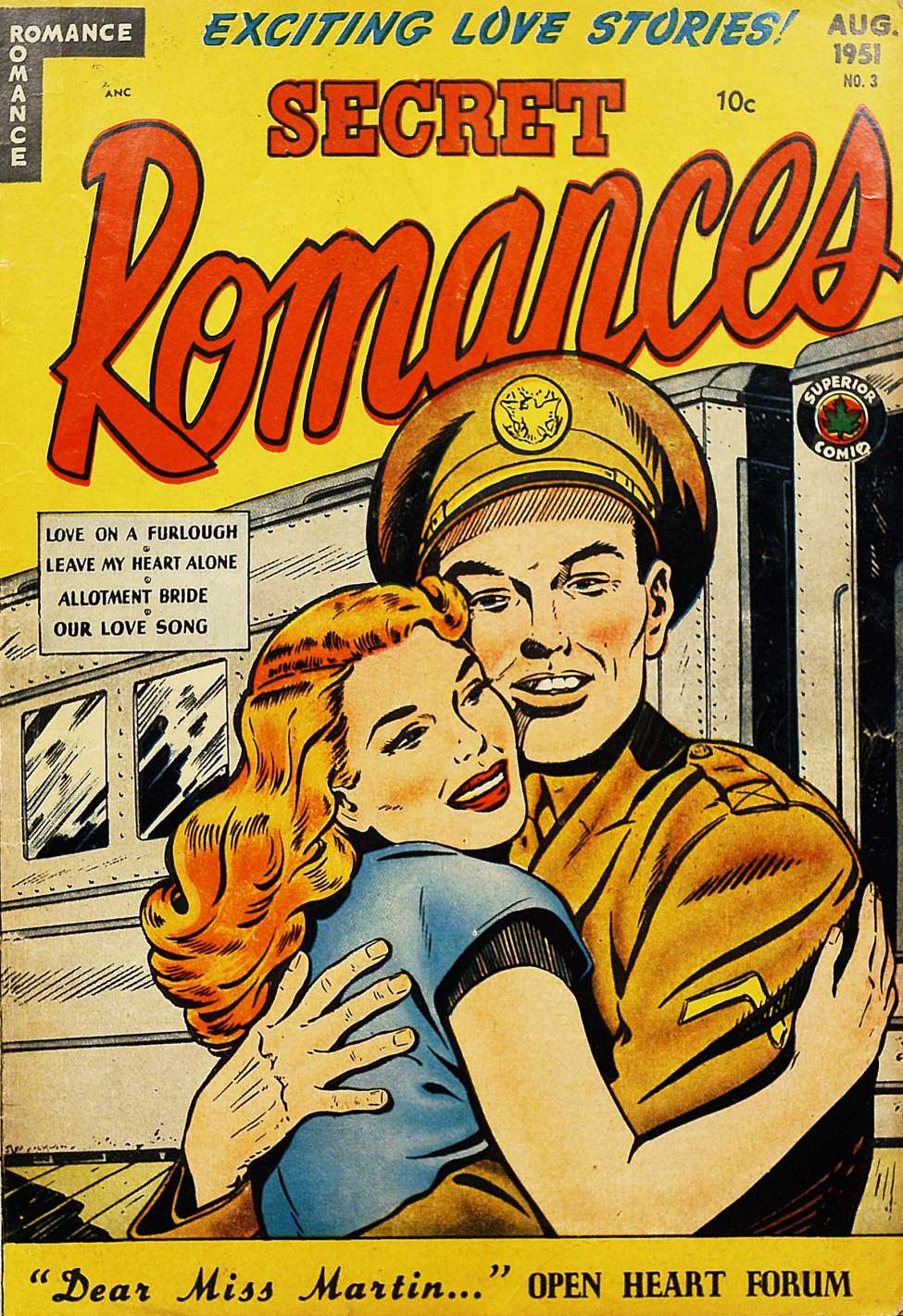 Comic Book Cover For Secret Romances 3