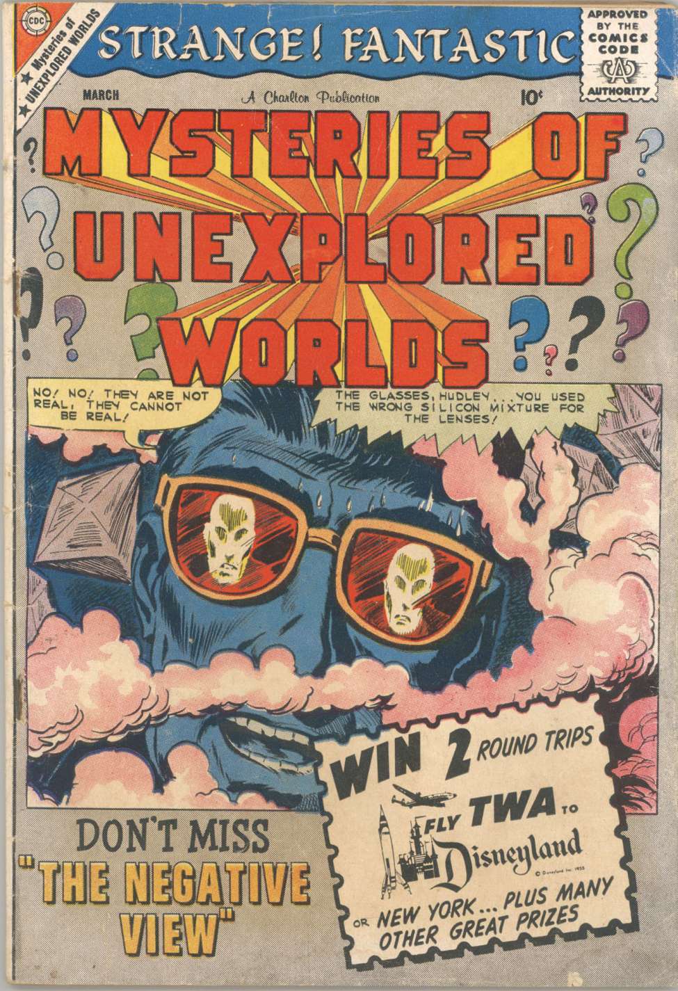 Comic Book Cover For Mysteries of Unexplored Worlds 17