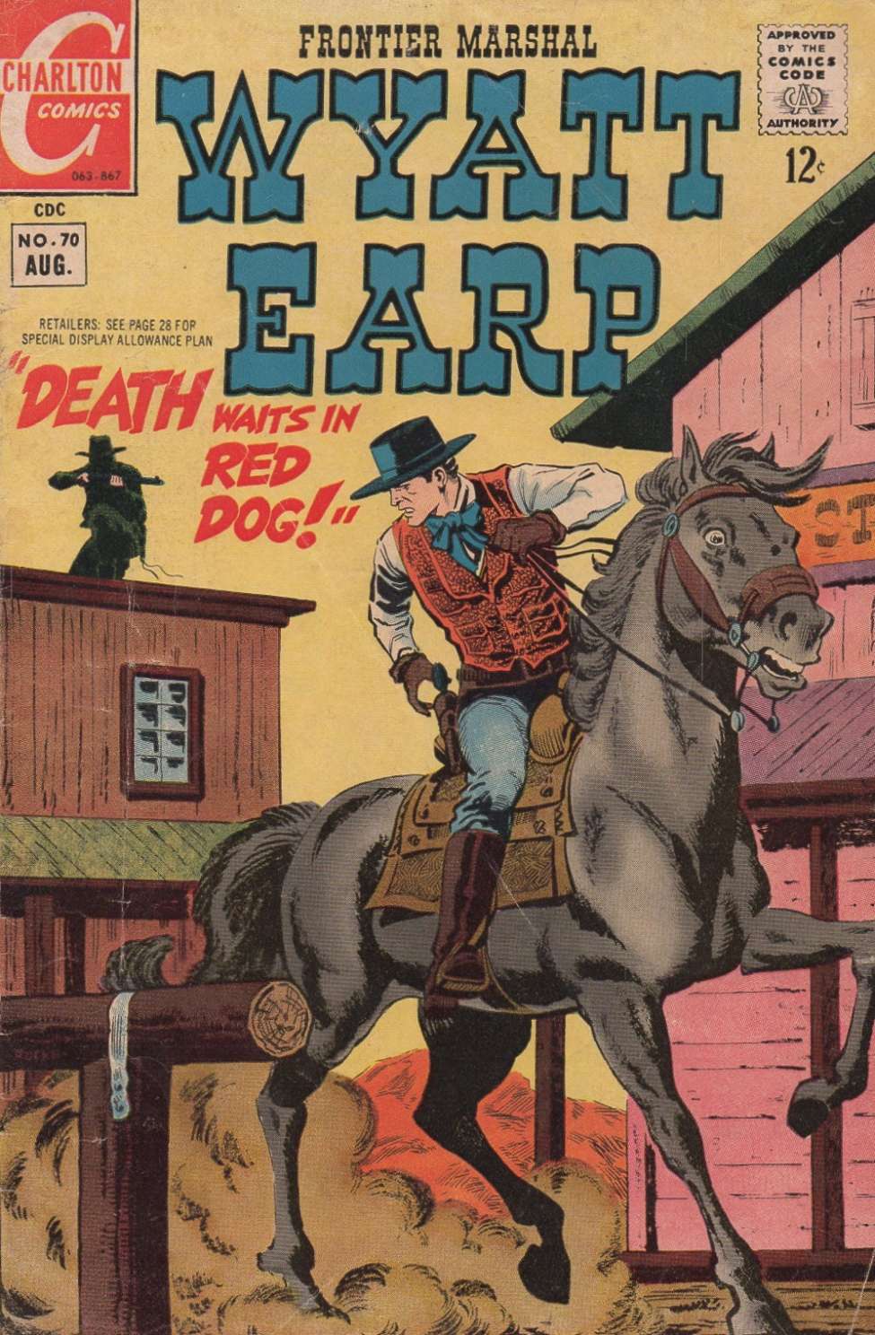 Comic Book Cover For Wyatt Earp Frontier Marshal 70