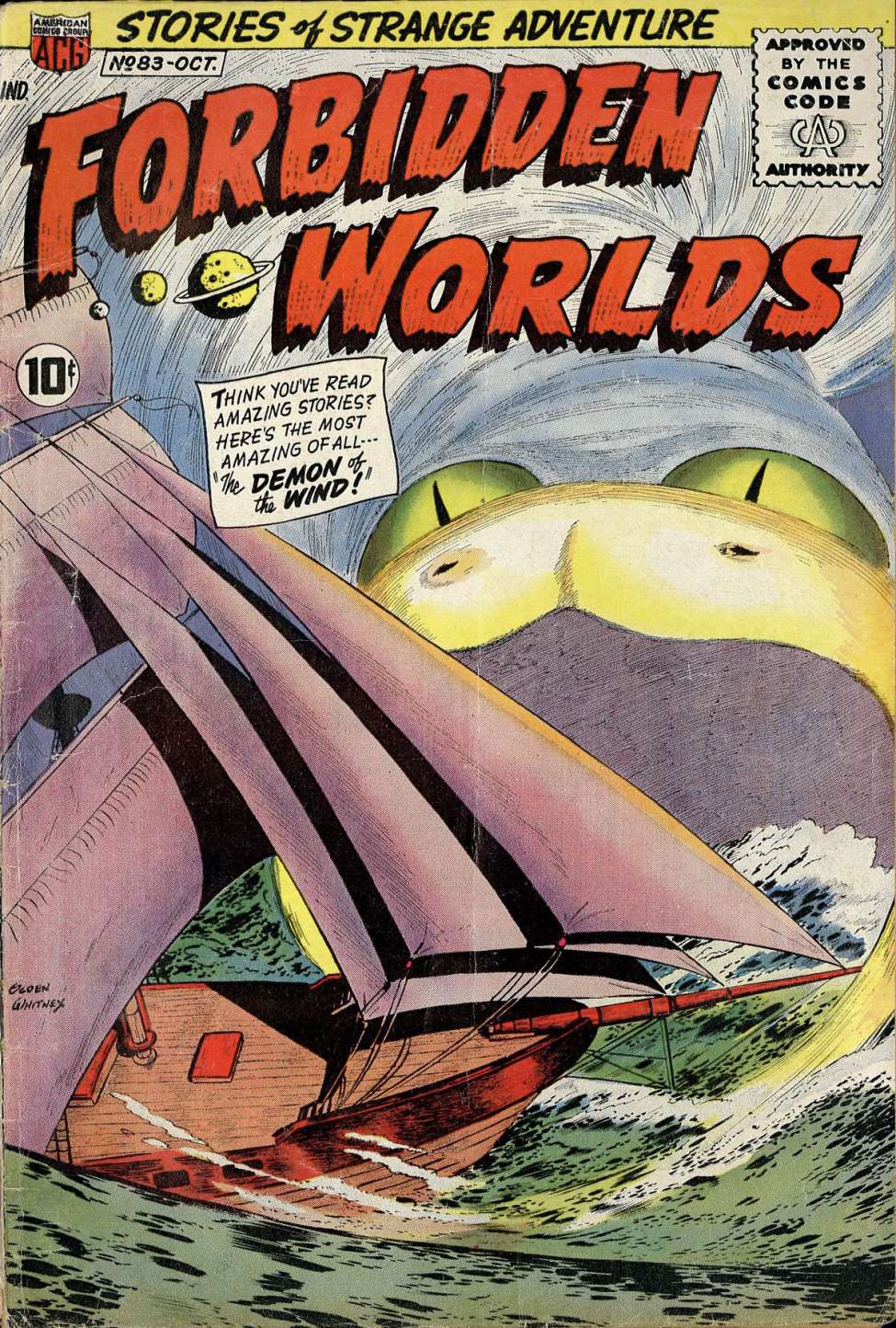 Comic Book Cover For Forbidden Worlds 83