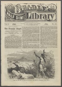 Large Thumbnail For Beadle's Half Dime Library 21 - The Frontier Angel