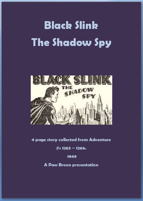 Comic Book Cover For Black Slink