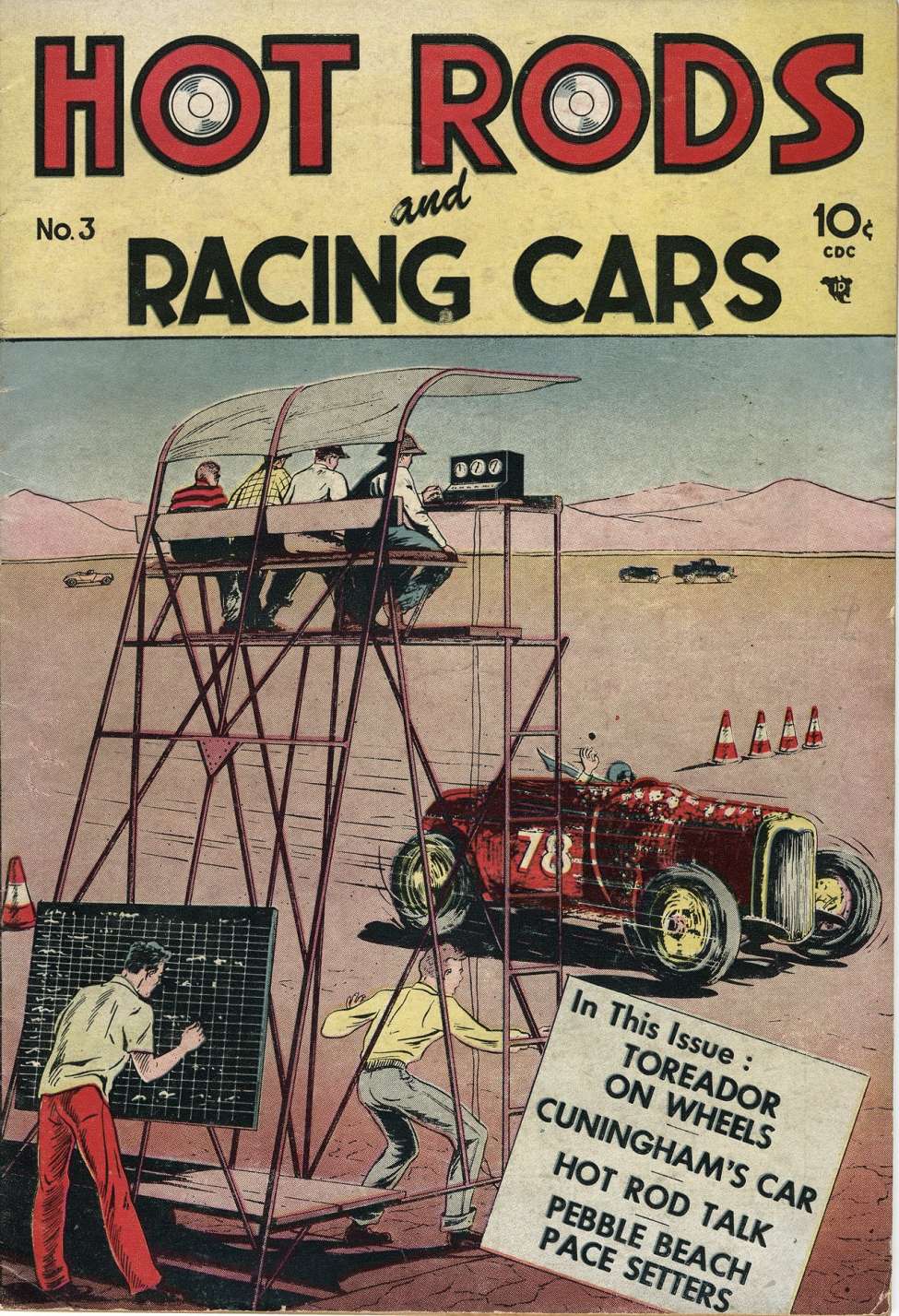 Comic Book Cover For Hot Rods and Racing Cars 3