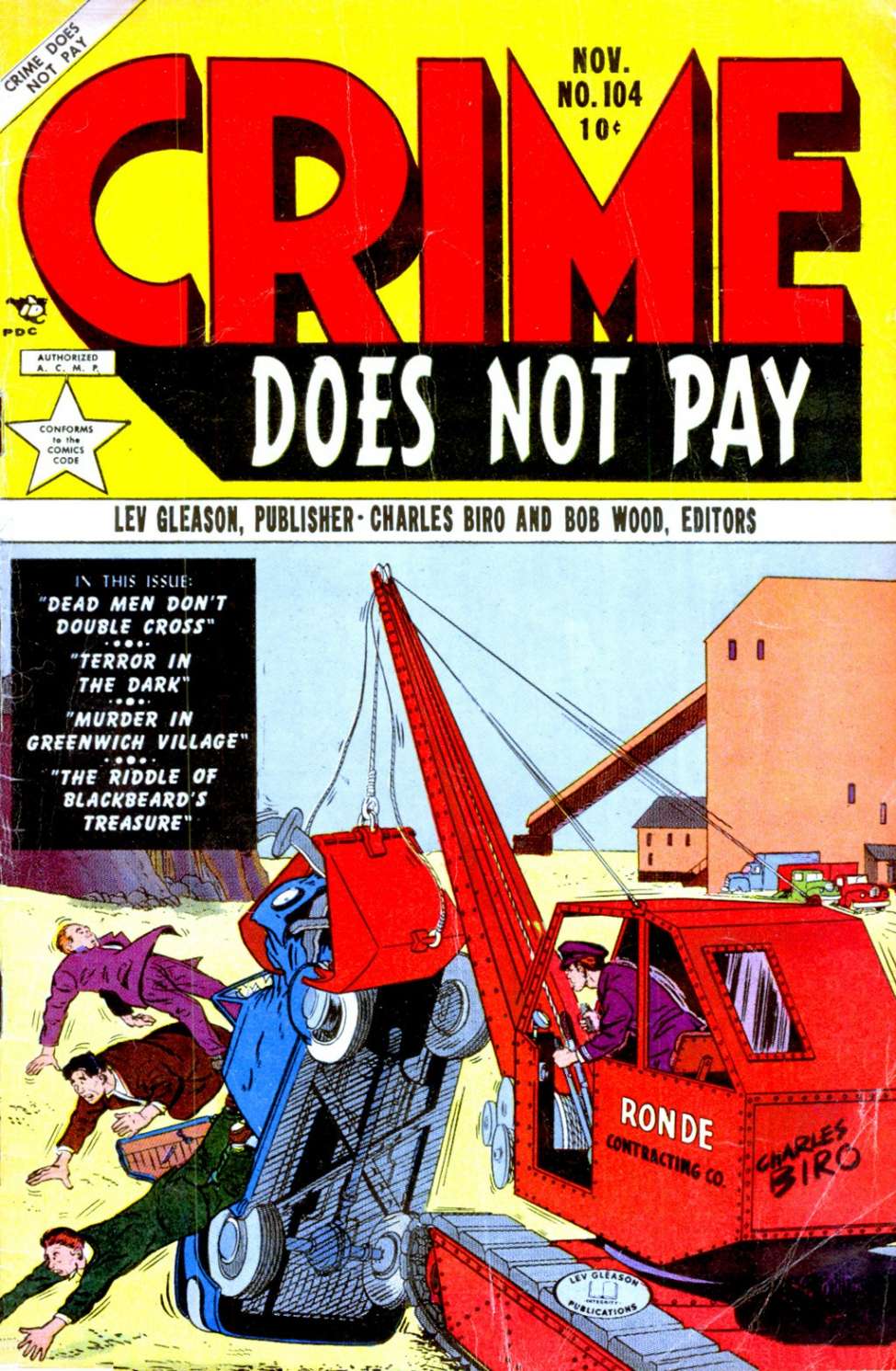 Comic Book Cover For Crime Does Not Pay 104