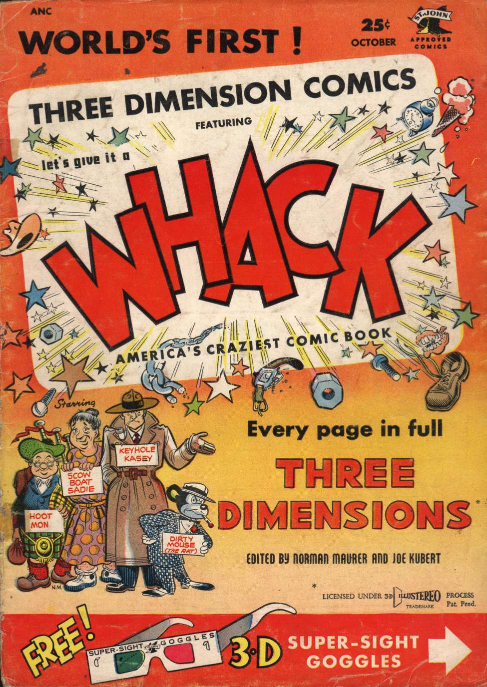 Comic Book Cover For Whack 1 (3D) - Version 1