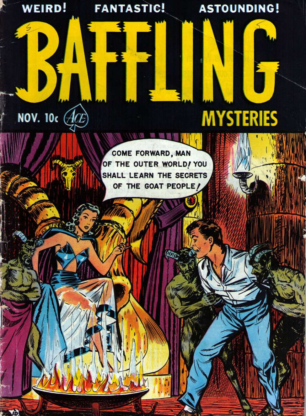 Comic Book Cover For Baffling Mysteries 5