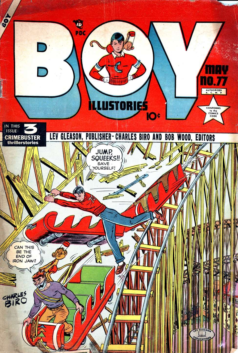 Comic Book Cover For Boy Comics 77