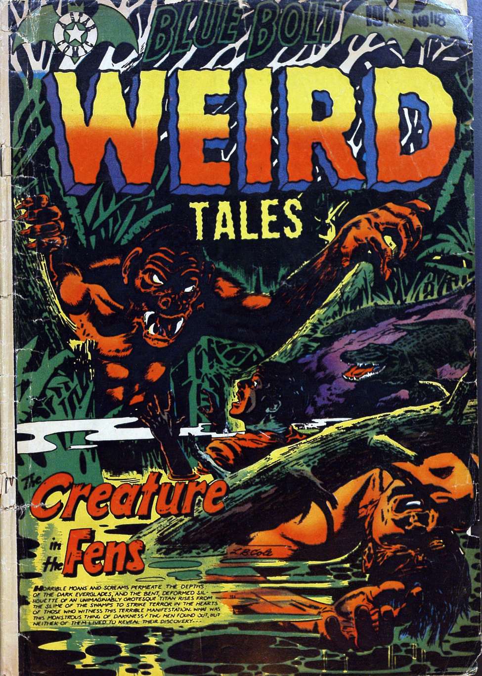 Book Cover For Blue Bolt Weird Tales of Terror 118