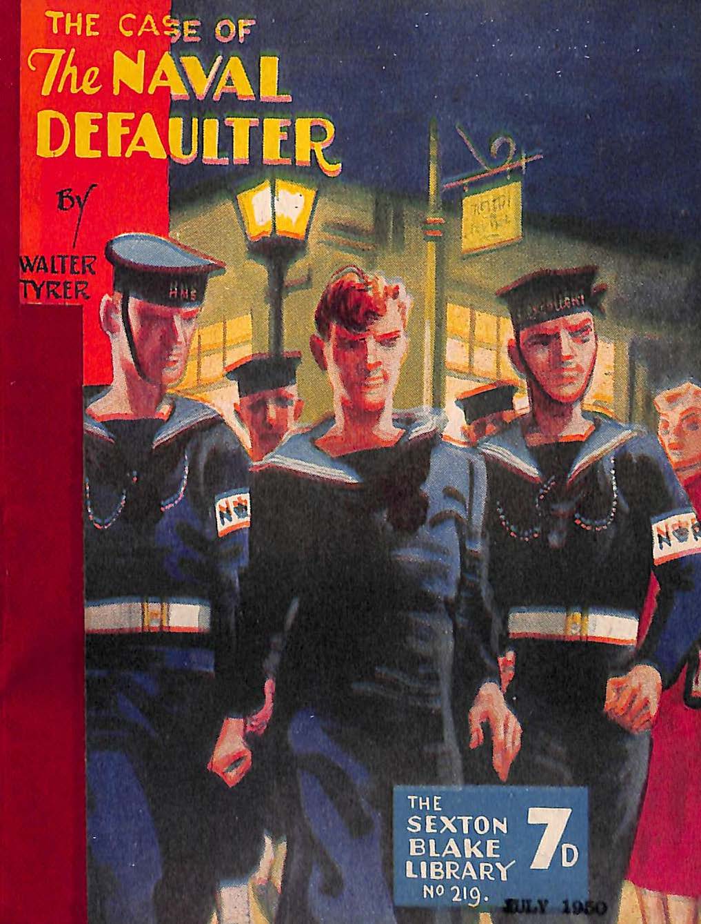 Book Cover For Sexton Blake Library S3 219 - The Case of the Naval Defaulter