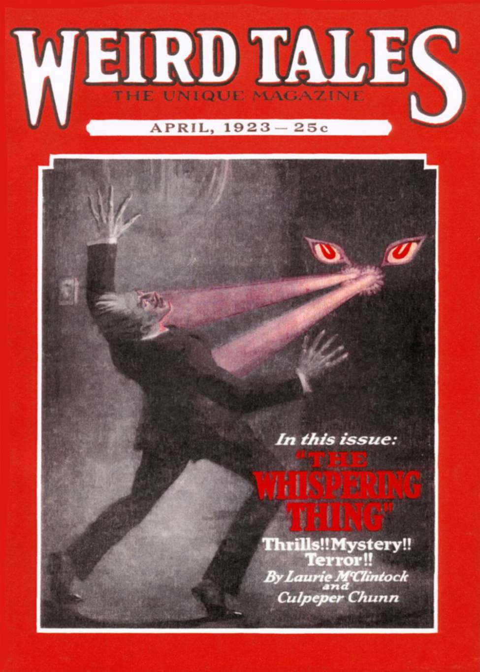 Book Cover For Weird Tales v1 2 - The Scar - Carl Rasmus