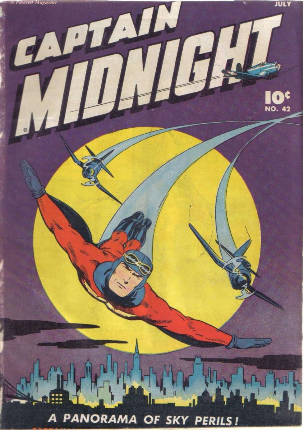 Comic Book Cover For Captain Midnight 42