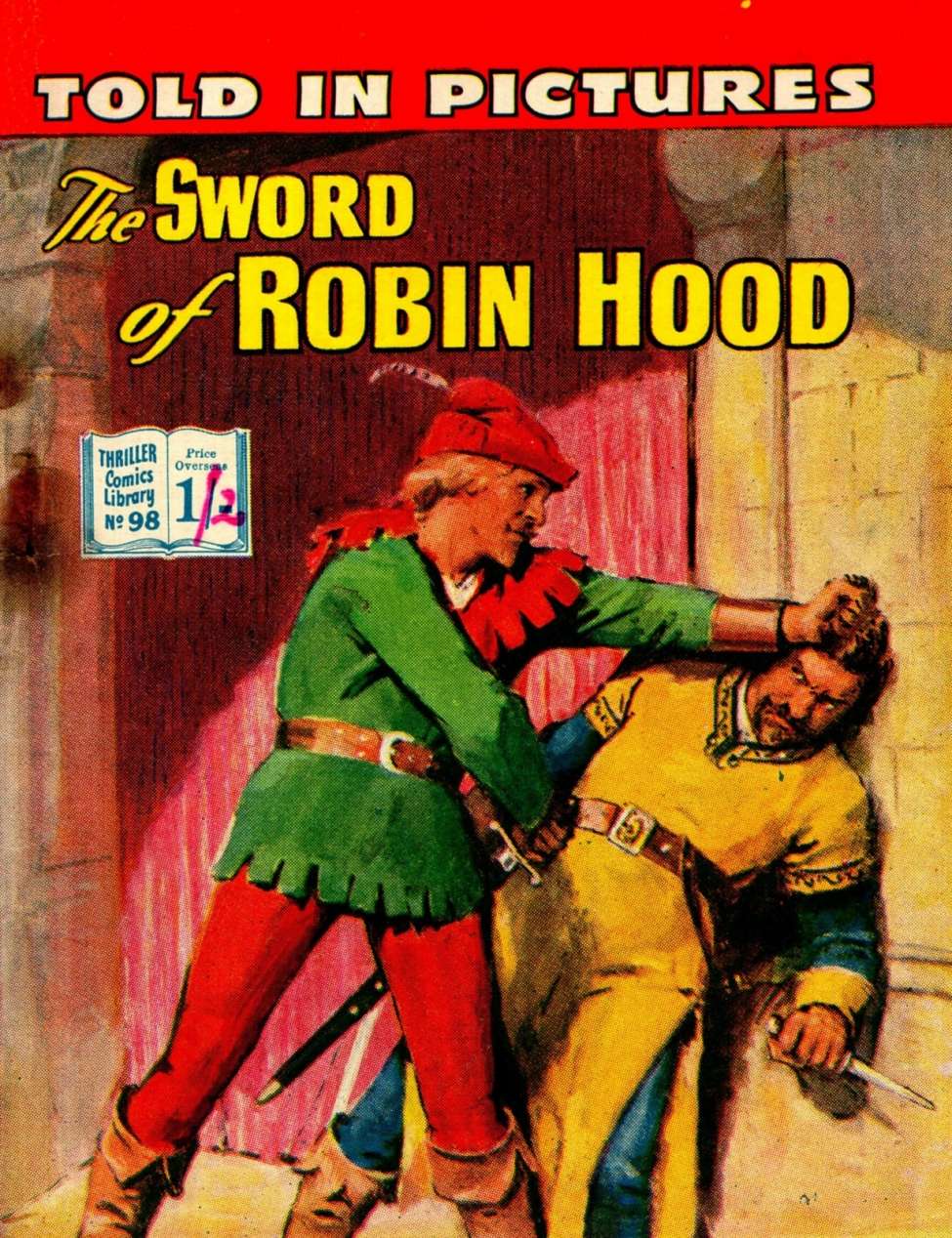 Book Cover For Thriller Comics Library 98 - The Sword of Robin Hood