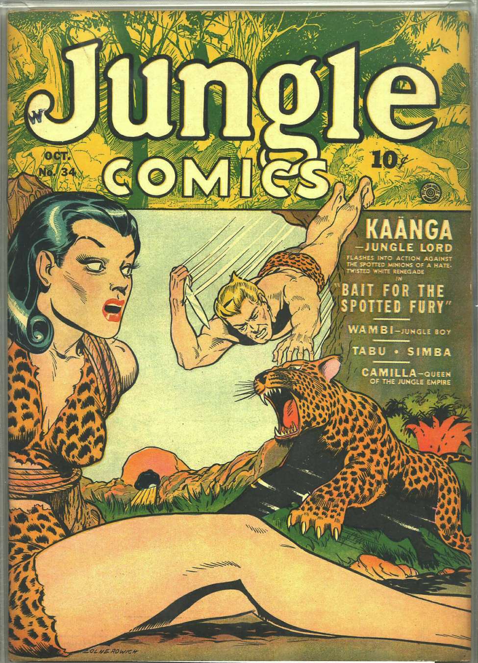 Comic Book Cover For Jungle Comics 34