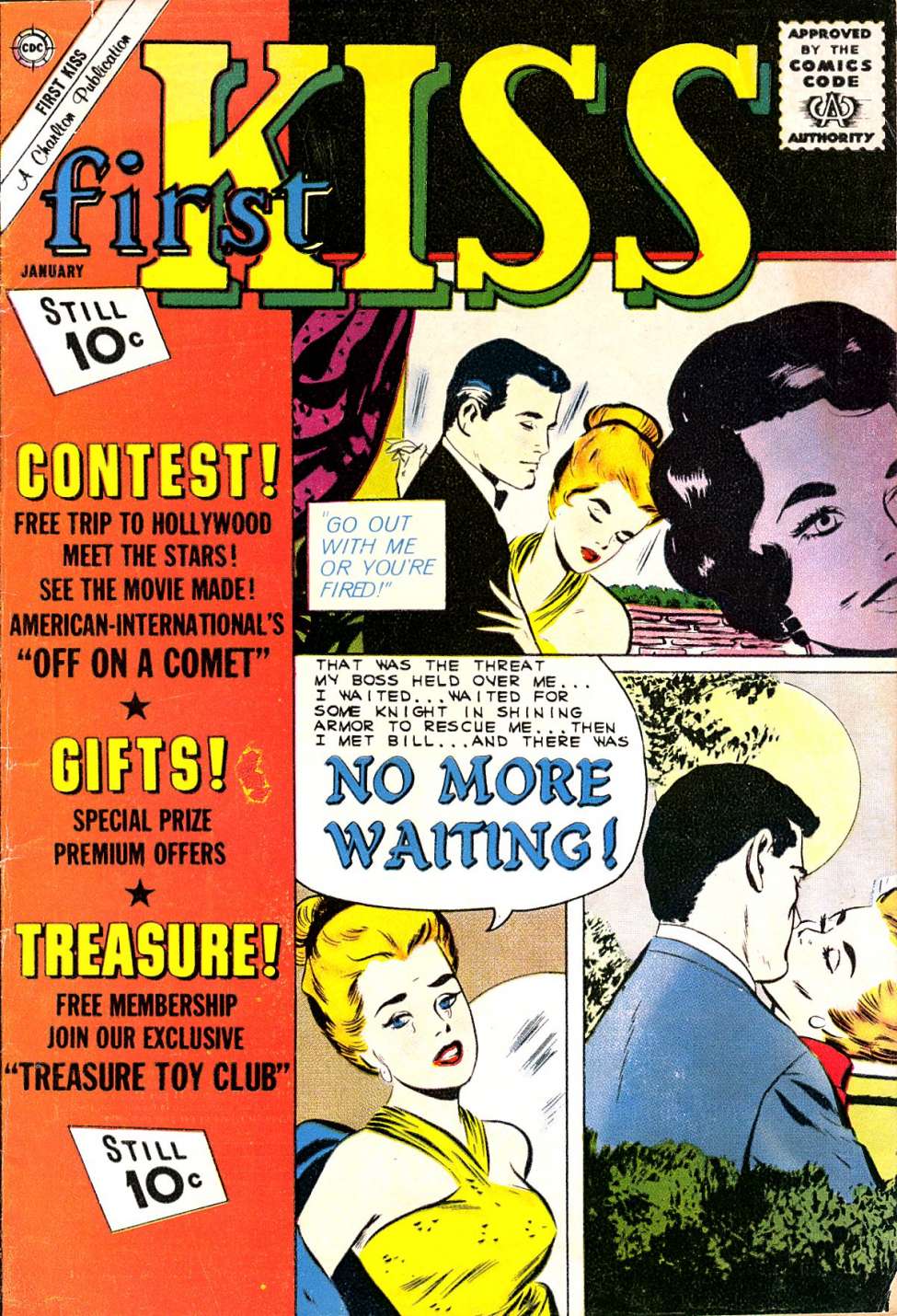 Comic Book Cover For First Kiss 24