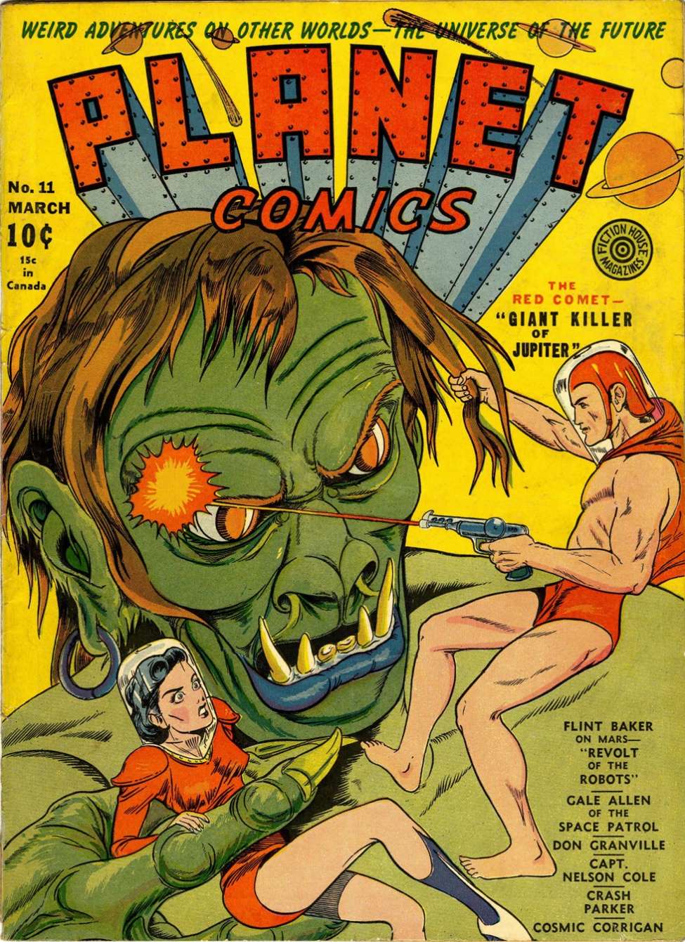 Comic Book Cover For Planet Comics 11