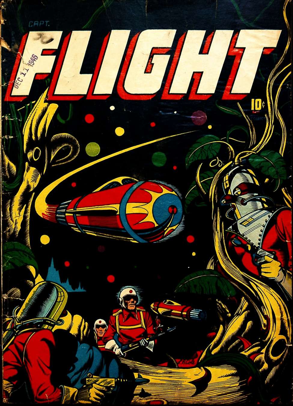 Comic Book Cover For Captain Flight Comics 11
