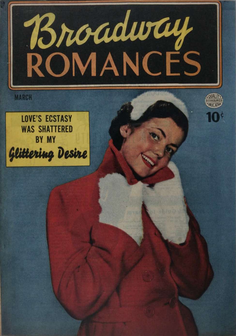 Comic Book Cover For Broadway Romances 2